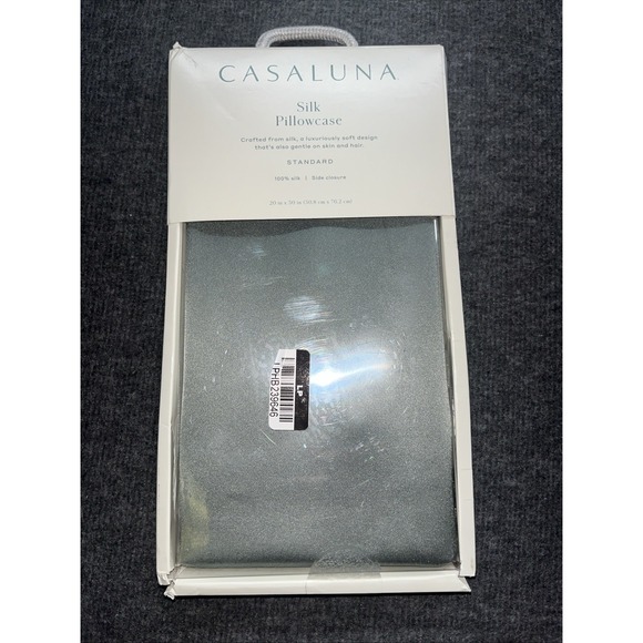 Casaluna Pillowcase Silk 30x20 Satin OEKO-TEX Certified, Sage Green 1 Pillowcase - Picture 1 of 2
